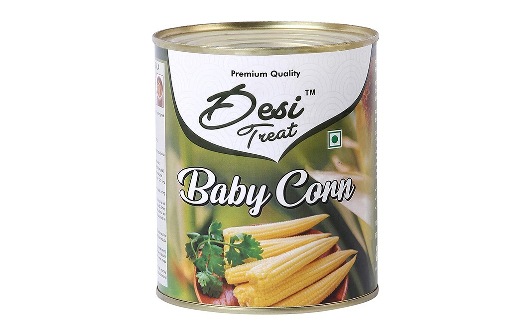Desi Treat Baby Corn    Tin  800 grams